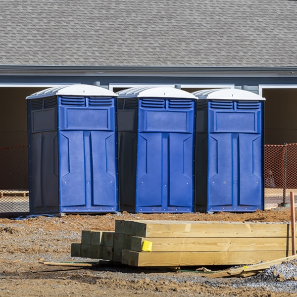 what is the maximum capacity for a single portable toilet in Blair